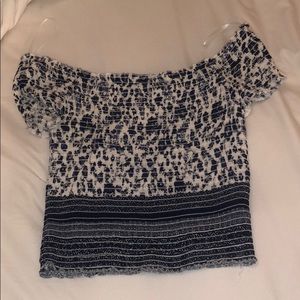 Pacsun! off the shoulder floral crop top